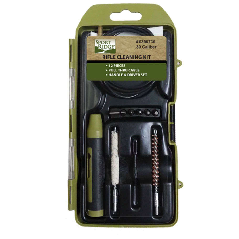 Cleaning Equipment Sport Ridge 4.50" 22 CAL 12 PC RIFLE CLEANING KIT HARD CS